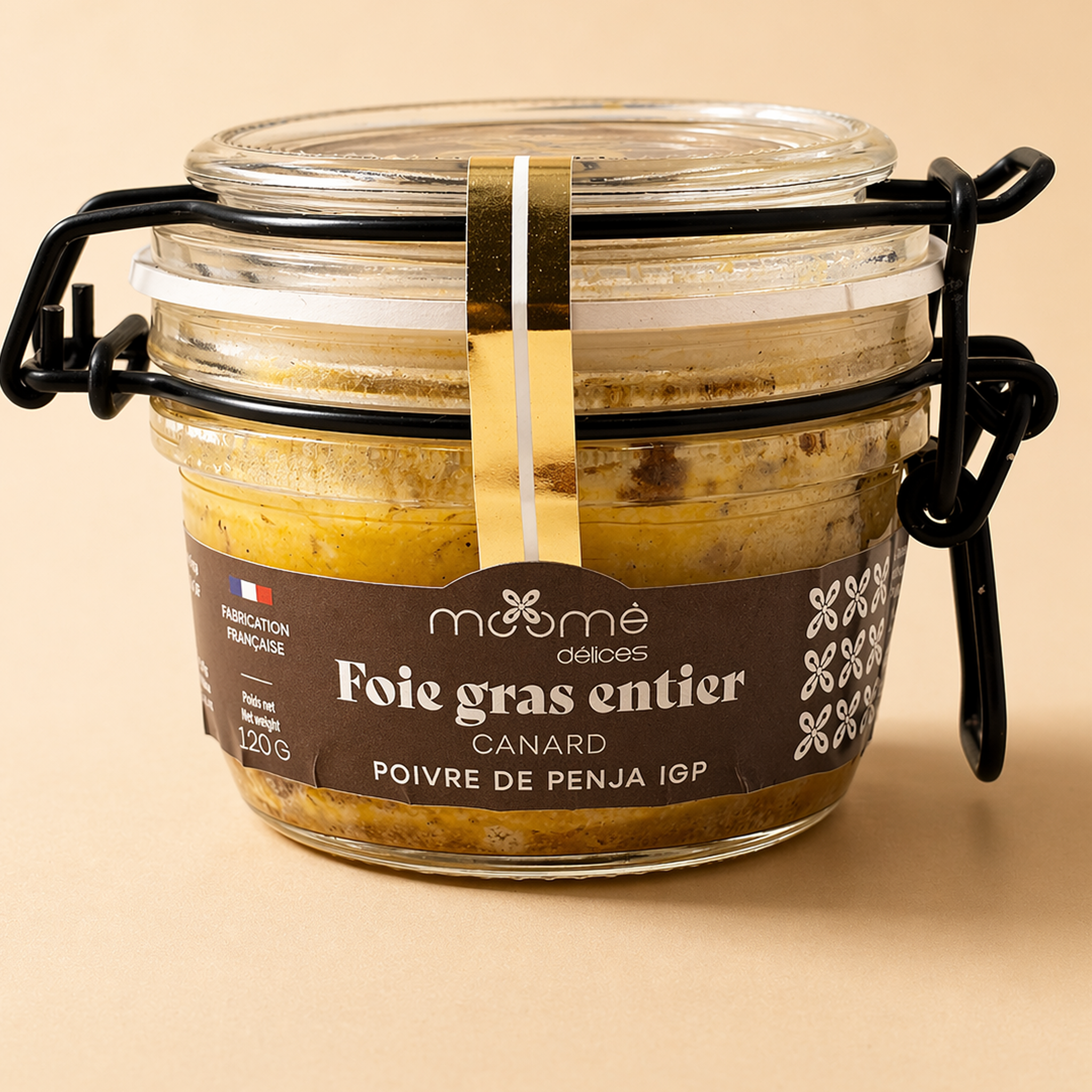 Foie gras de canard au Poivre de Penja IGP 120 g