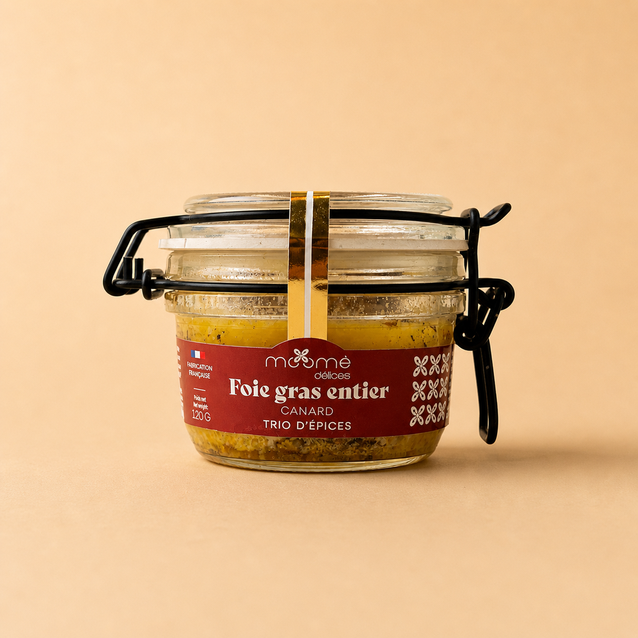 Foie gras de canard aux Trio d'épices 120g